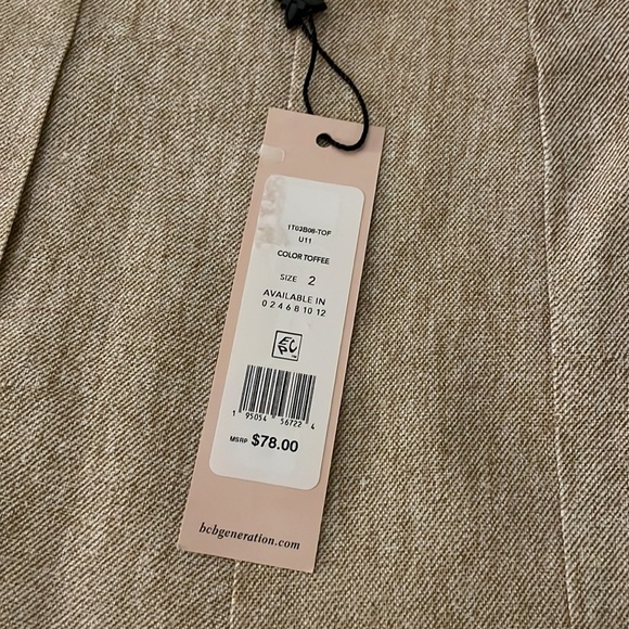 BCBGeneration Twill Short in Toffee - Picture 6 of 8